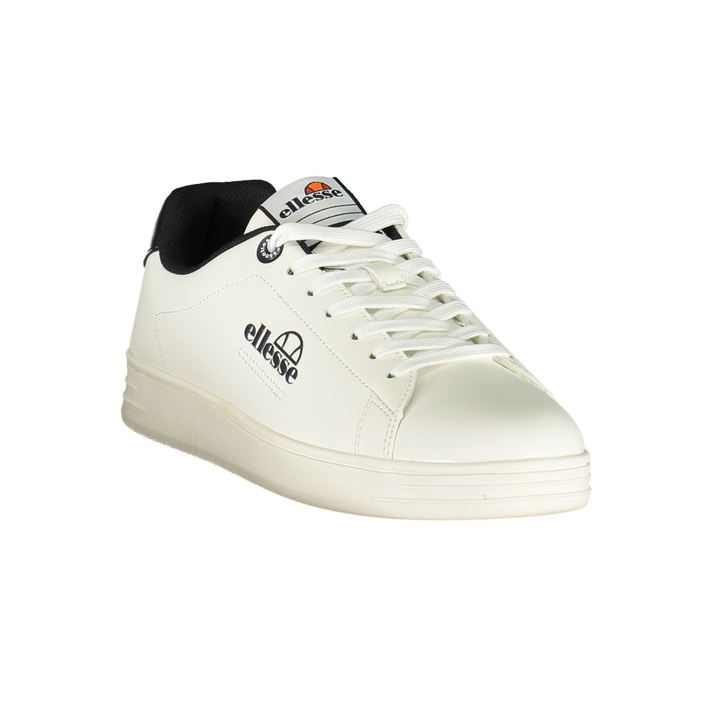 White Polyurethane Men's Sneaker
