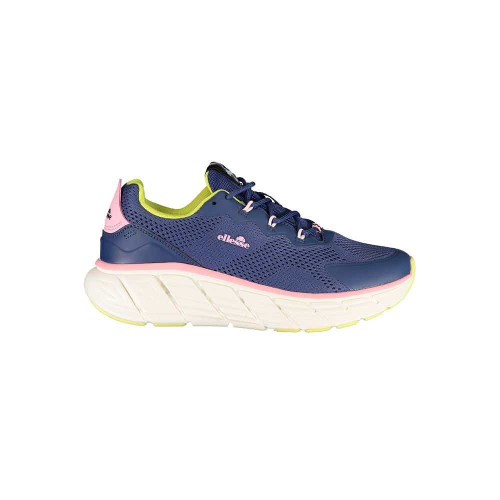 Blue Polyurethane Women Sneaker