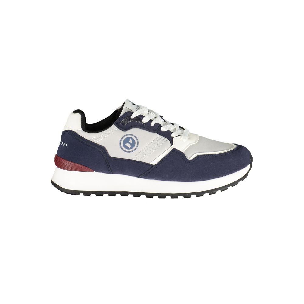Blue Polyester Men Sneaker