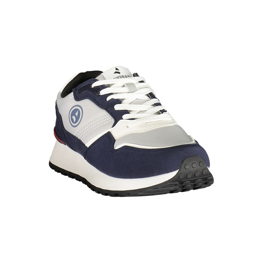 Blue Polyester Men Sneaker