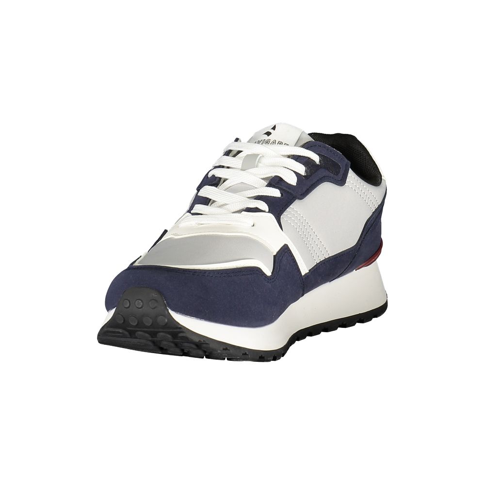 Blue Polyester Men Sneaker
