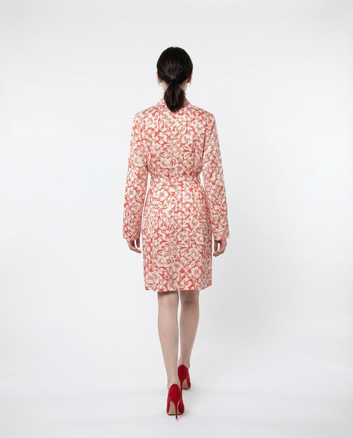 Multicolor Silk Casual Dress