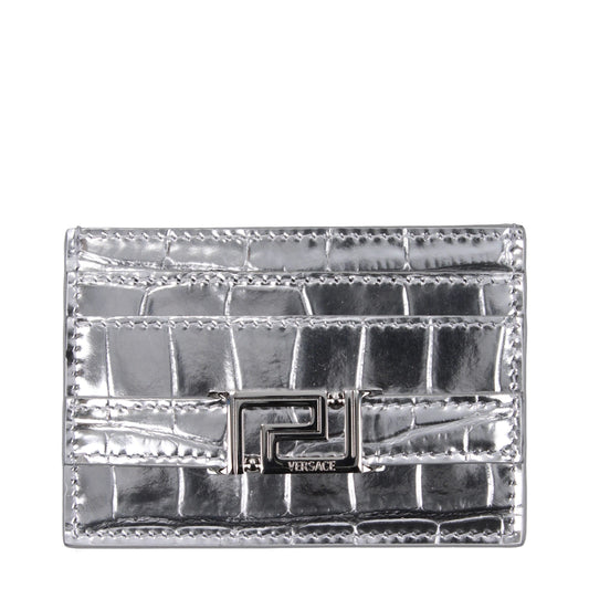 Gray Leather Cardholder