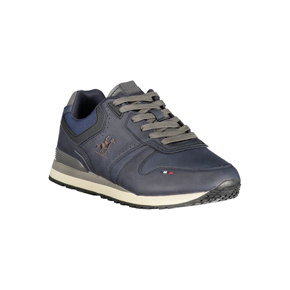 Blue Polyurethane Men's Sneaker
