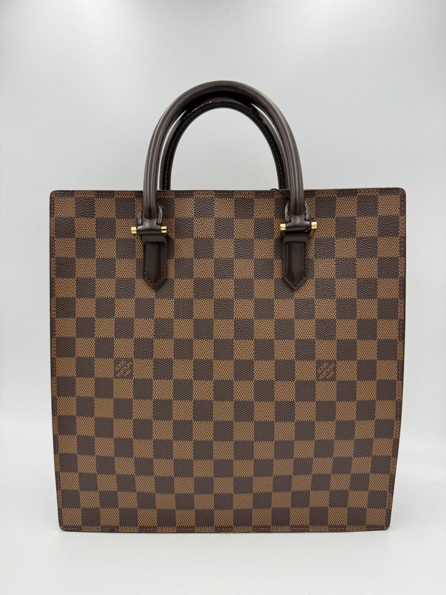 LOUIS VUITTON SAC PLAT PARIS PM Damier Ebene Handbag