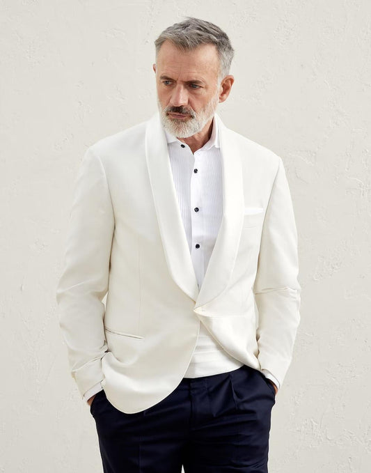 Bicolor Silk Blazer