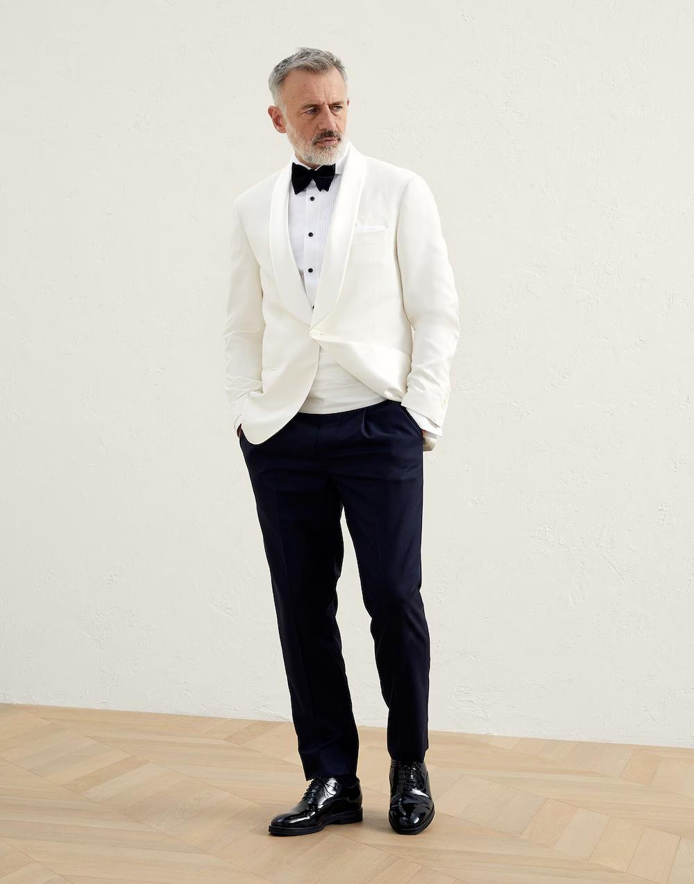 Bicolor Silk Blazer