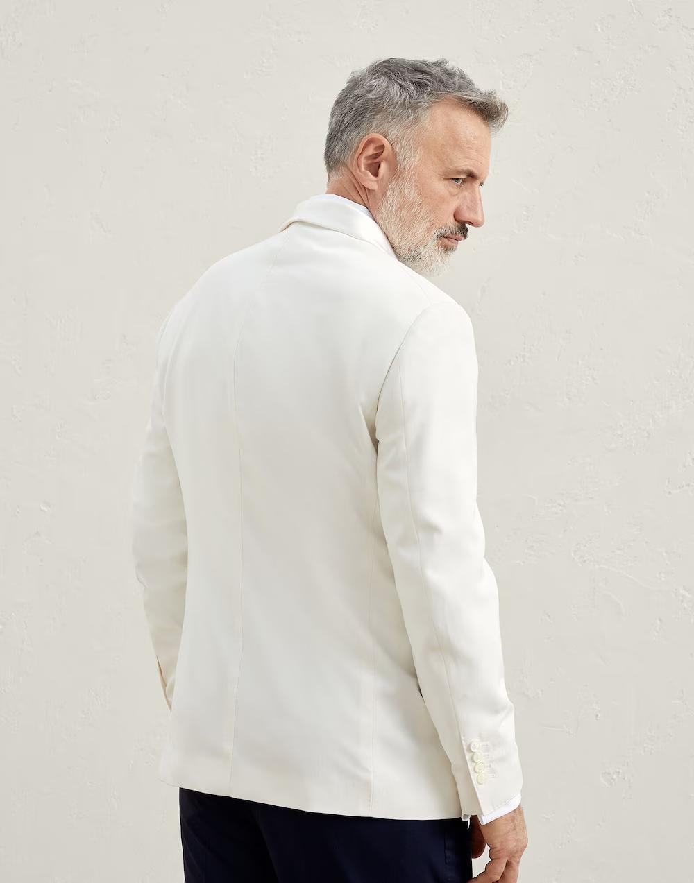 Bicolor Silk Blazer