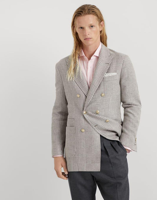 Multicolor Linen Blazer