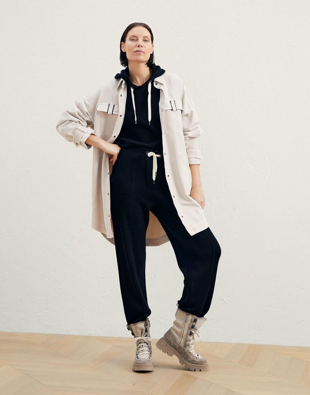 Beige Cotton Denim Jacket