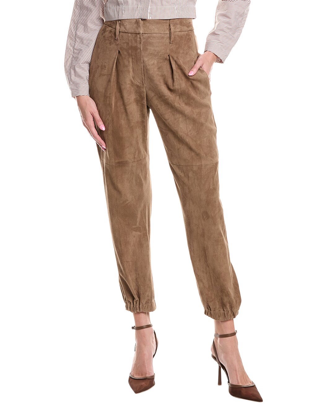 Brown Leather Pants