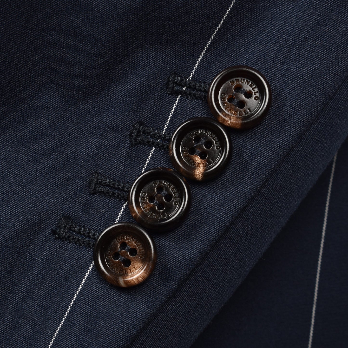 Navy Blue Cotton Blazer