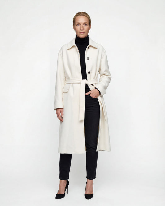 White Cashmere Coat