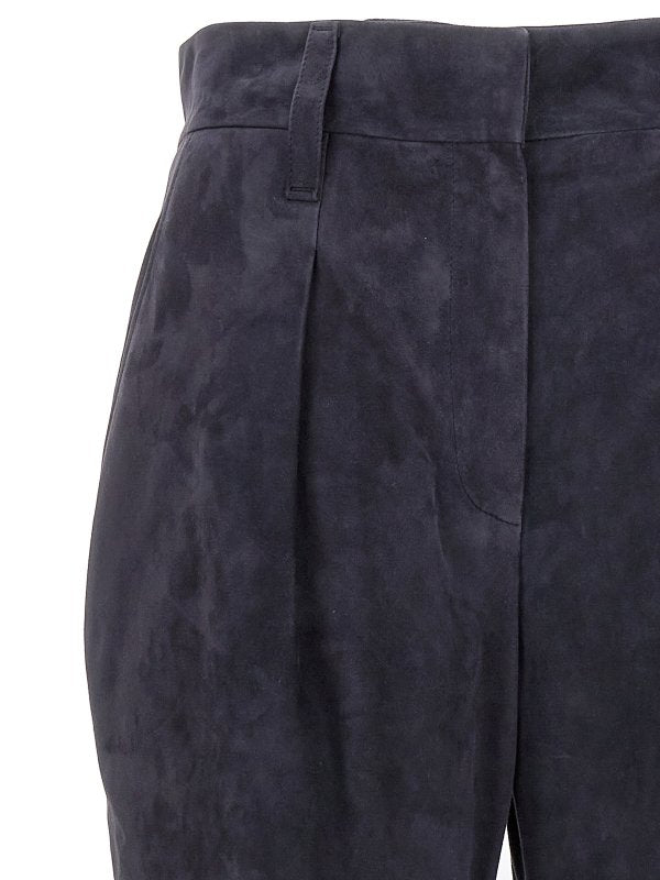 Blue Leather Pants