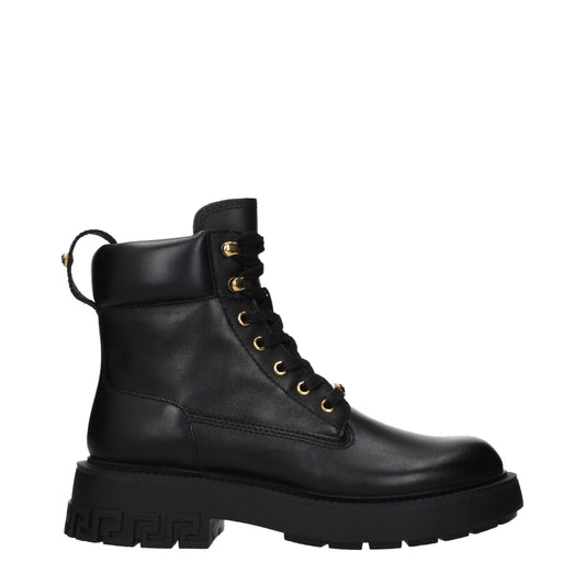Black Leather Ankle Boots