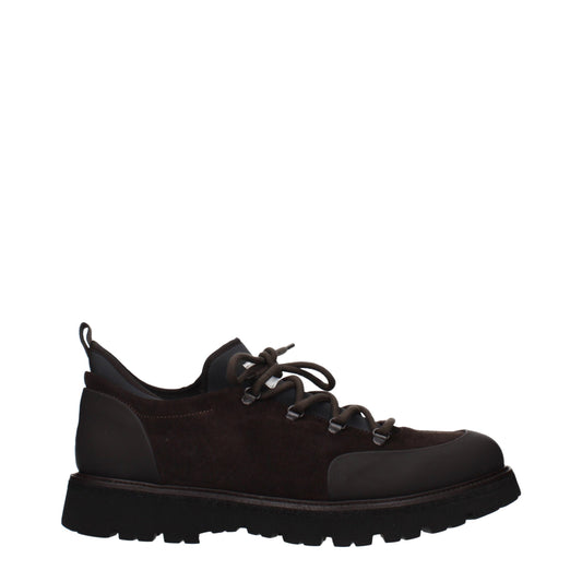 Brown Leather Athletic Sneakers