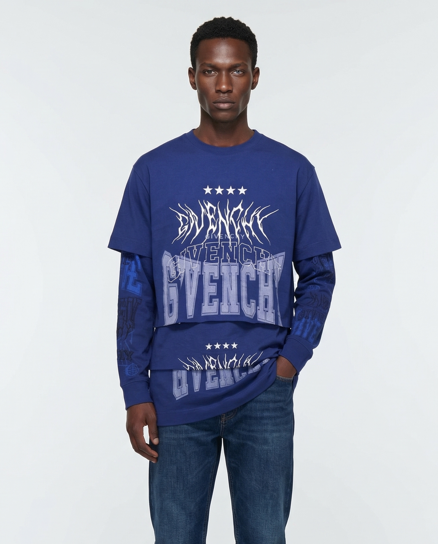 Blue Cotton T-Shirt