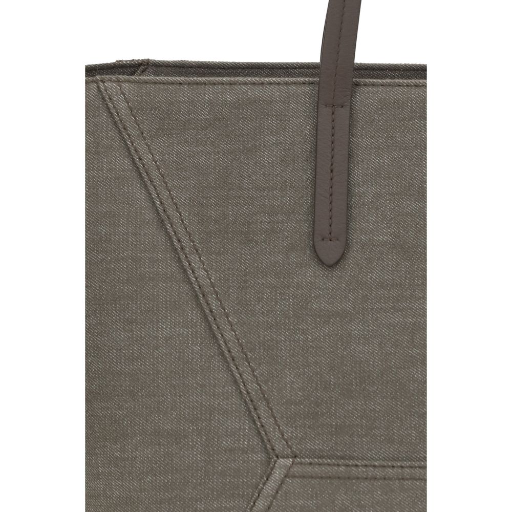 Brown Nylon Shoulder Bag