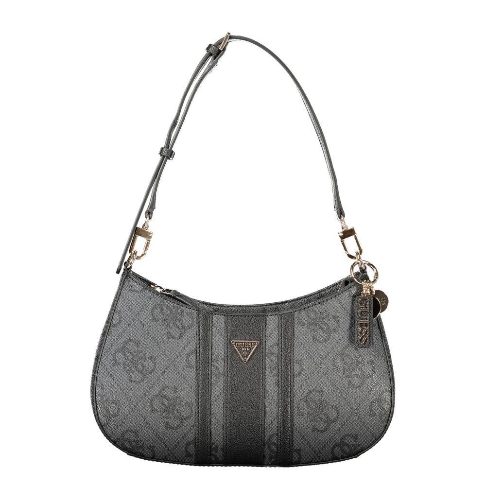 Black Polyurethane Women's Bag