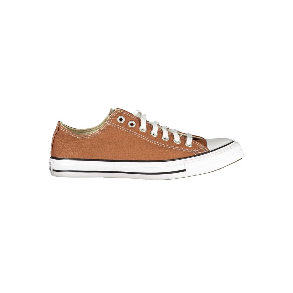 Brown Polyester Athletic Sneakers