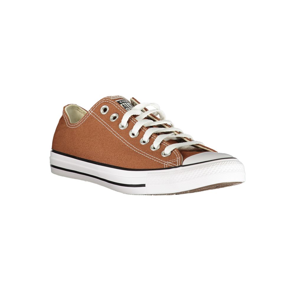 Brown Polyester Athletic Sneakers