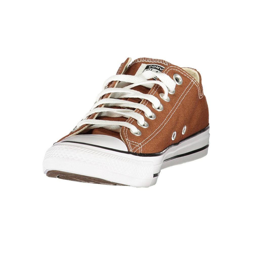 Brown Polyester Athletic Sneakers