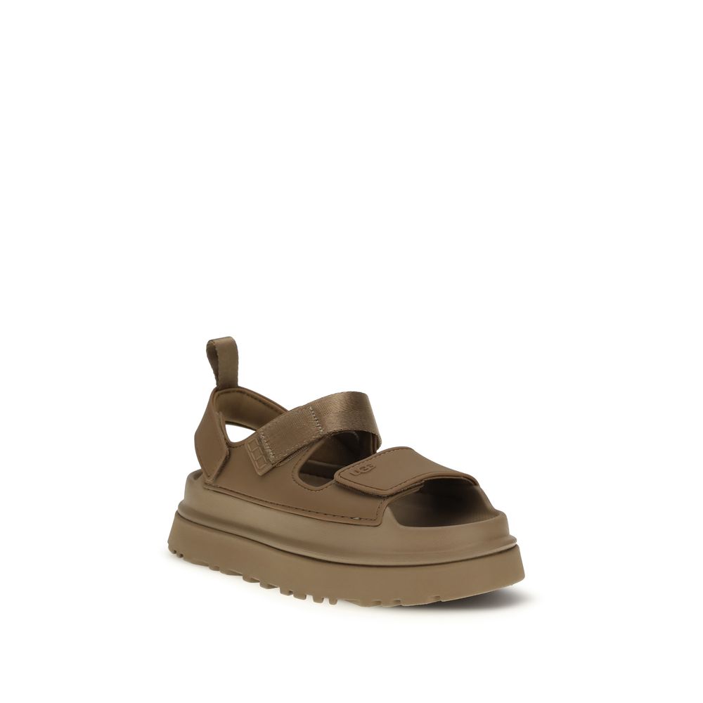 Brown Recycled Polyester Sandals