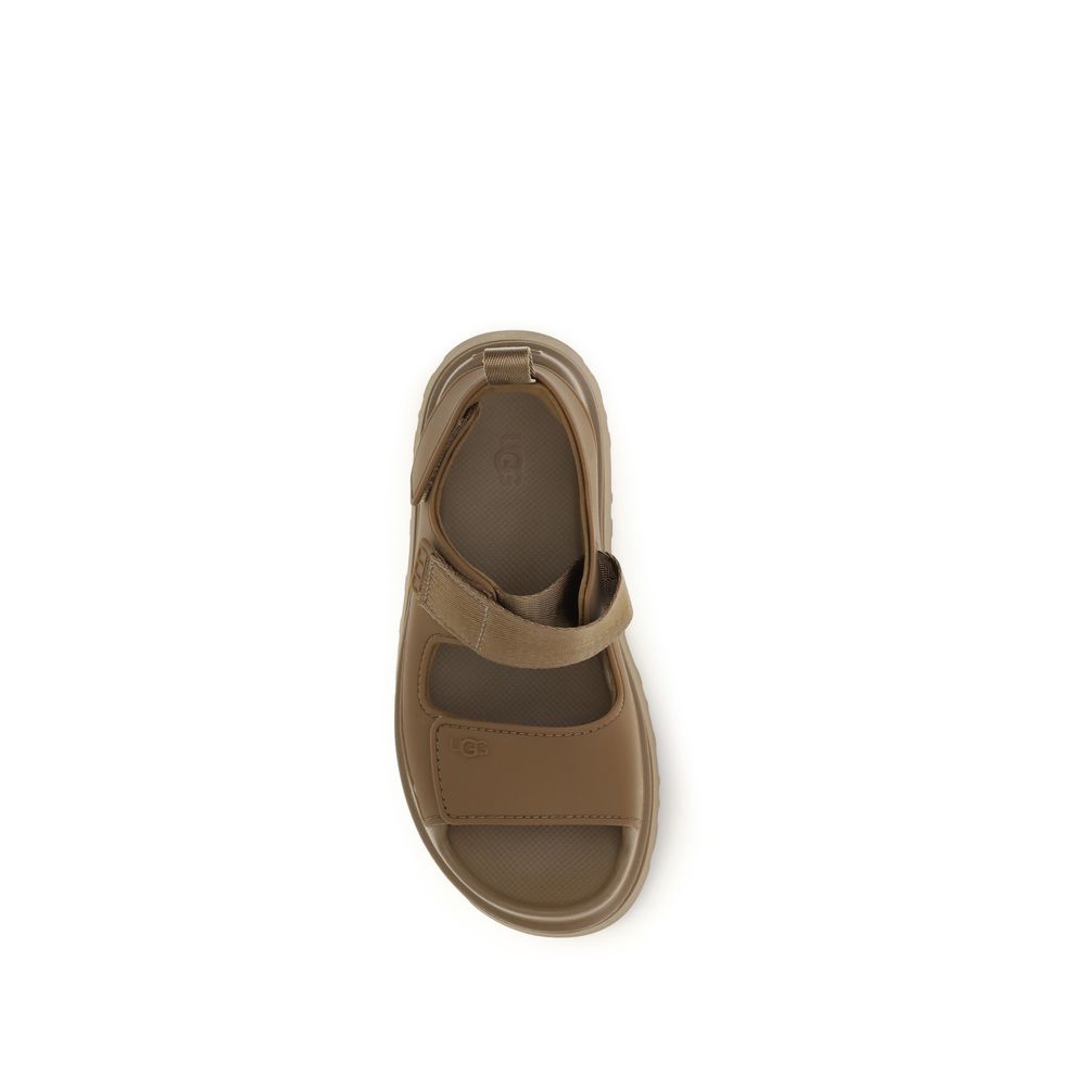 Brown Recycled Polyester Sandals