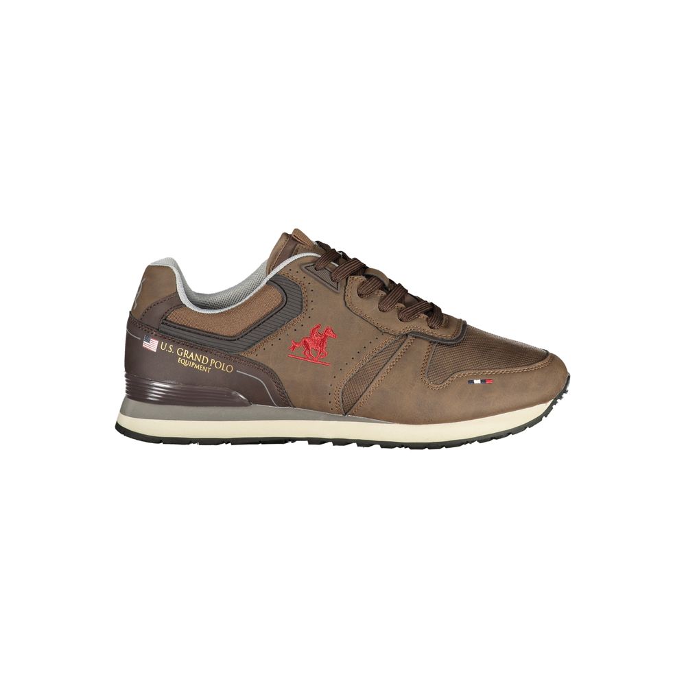 Marrone Poliestere Mens Sneaker