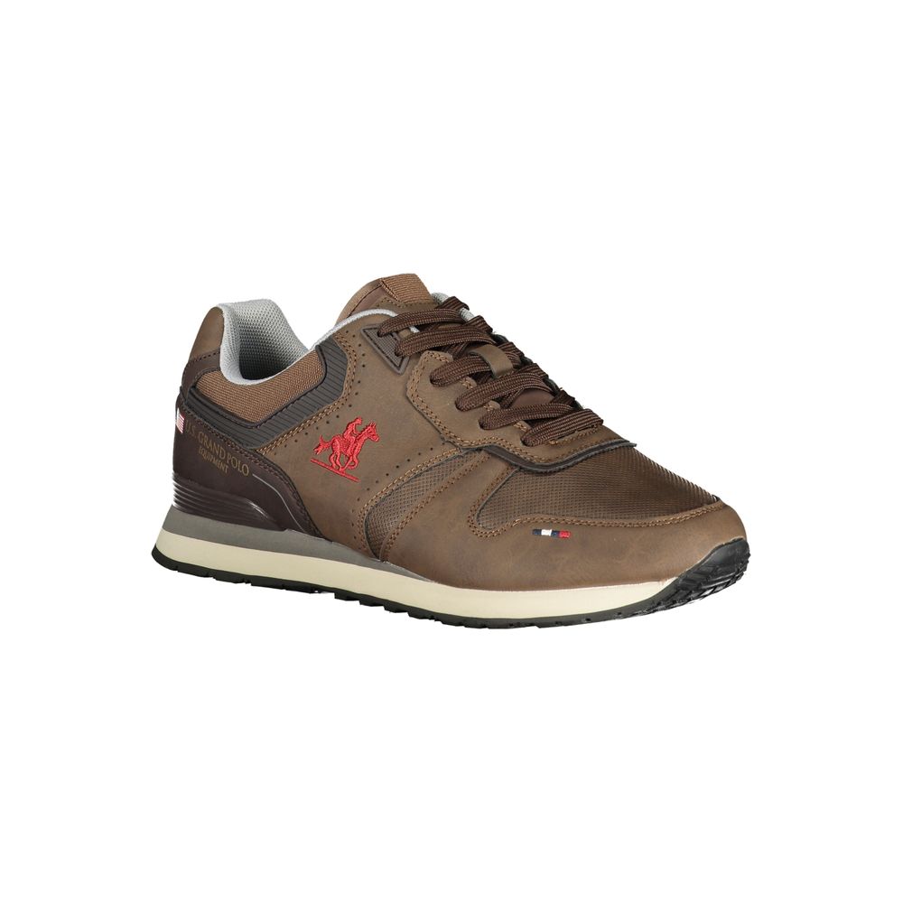 Marrone Poliestere Mens Sneaker