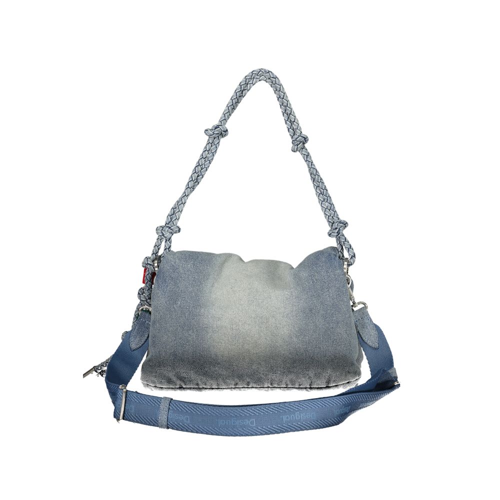 Blue Cotton Handbag