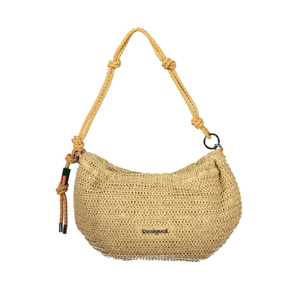 Beige Polyethylene Handbag
