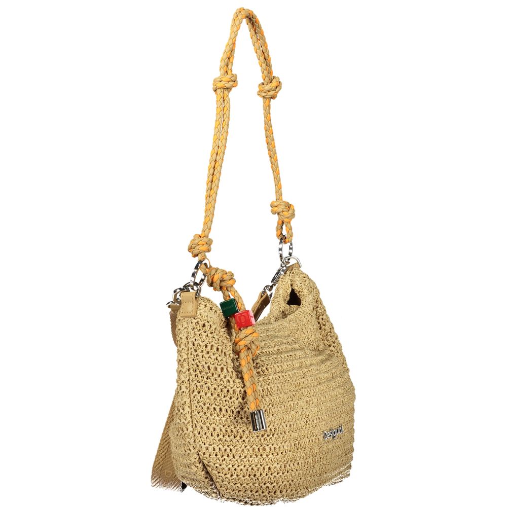 Beige Polyethylene Handbag