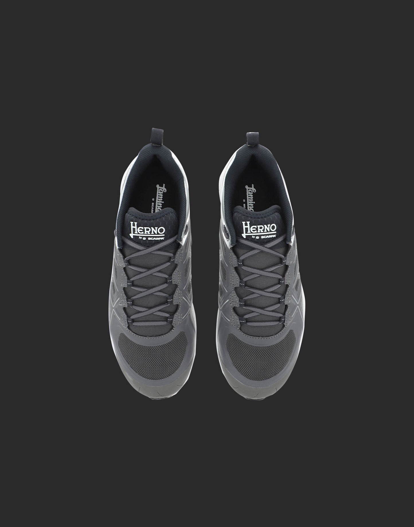 Bicolor Polyester Athletic Sneakers