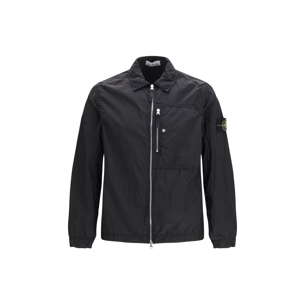 Black Nylon Full-Length Jacket