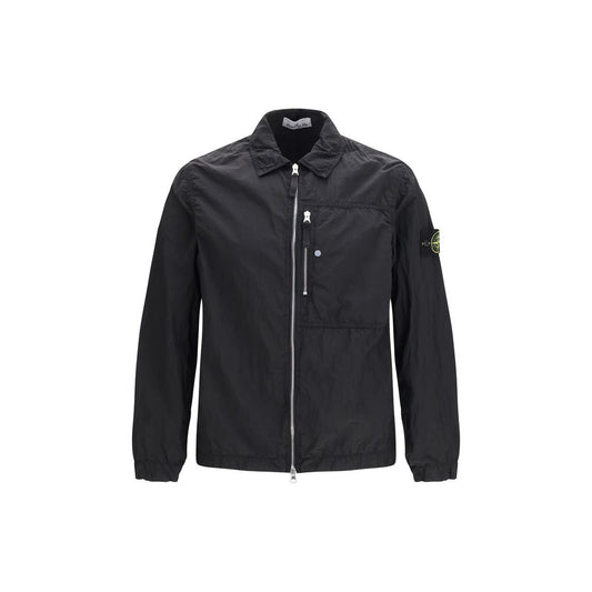 Black Nylon Full-Length Jacket