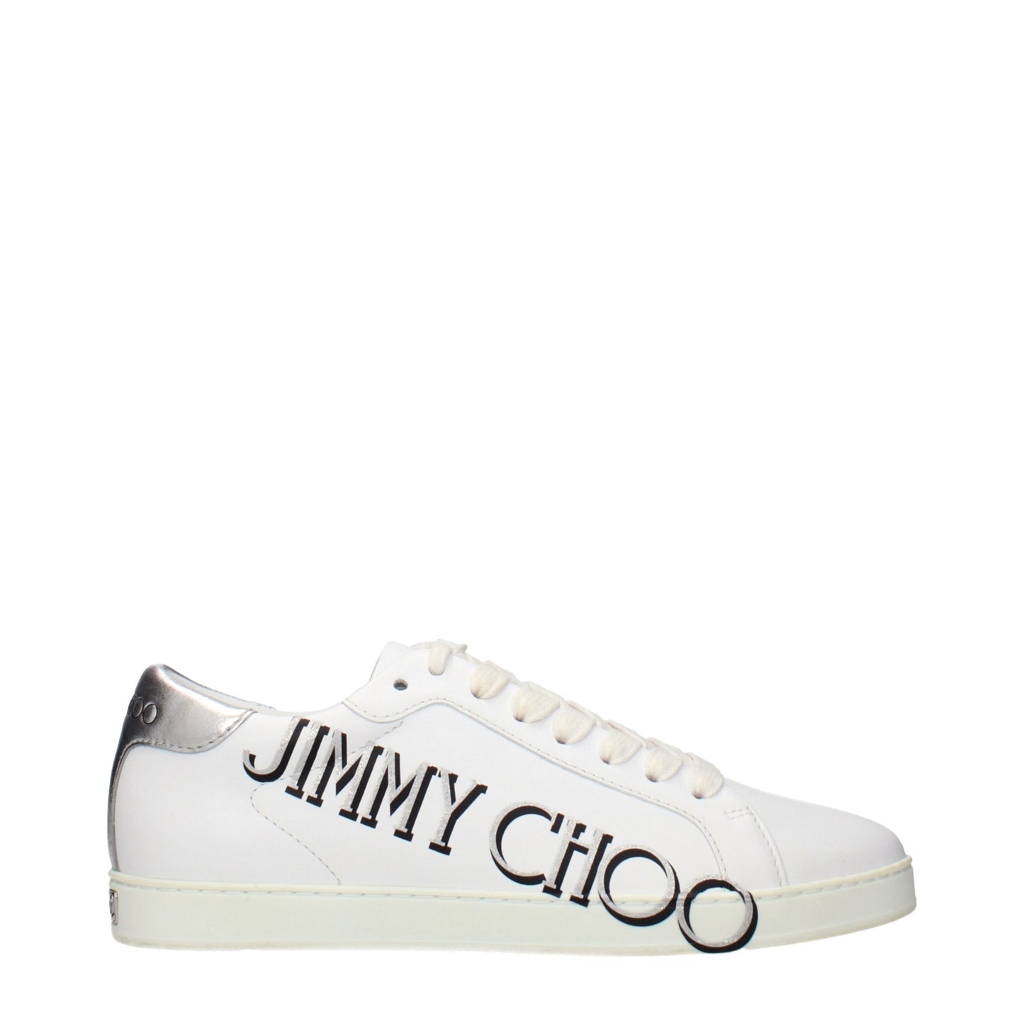 White Leather Low Top Sneakers