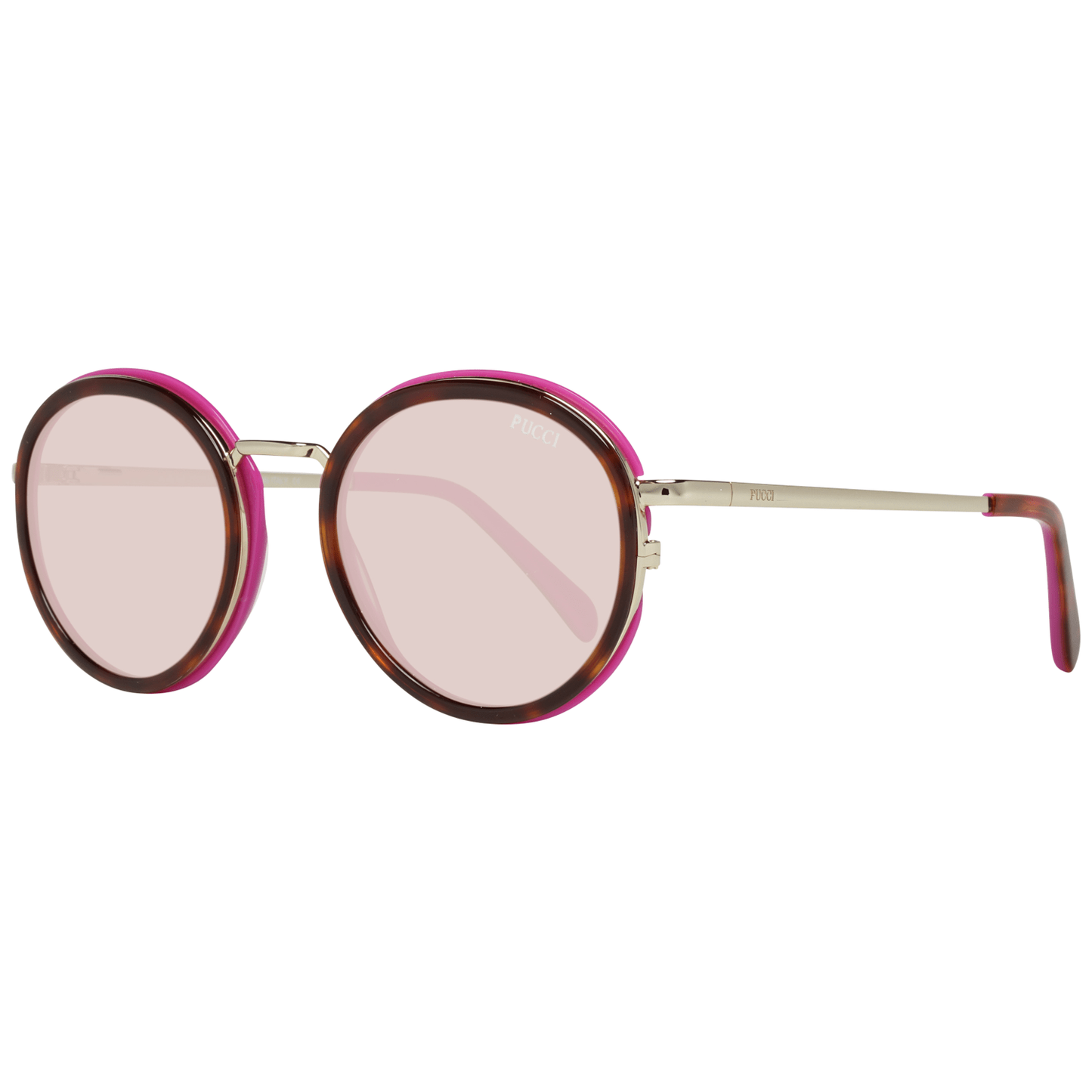 Brown Metal & Plastic Sunglasses