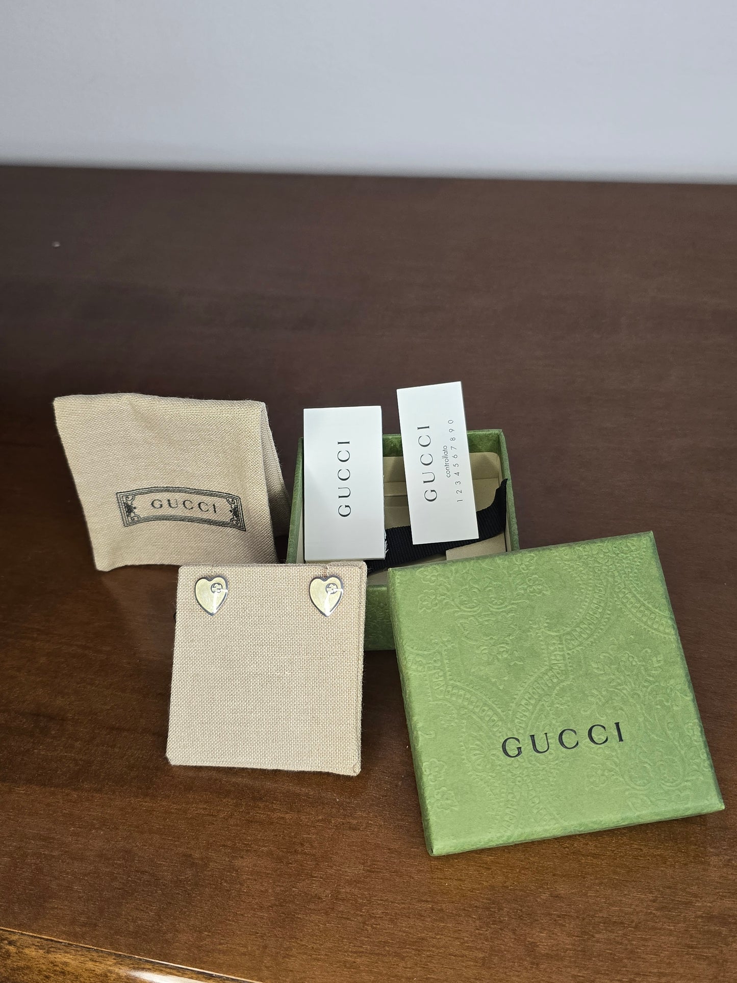 Orecchini Gucci a Cuore in Argento 925