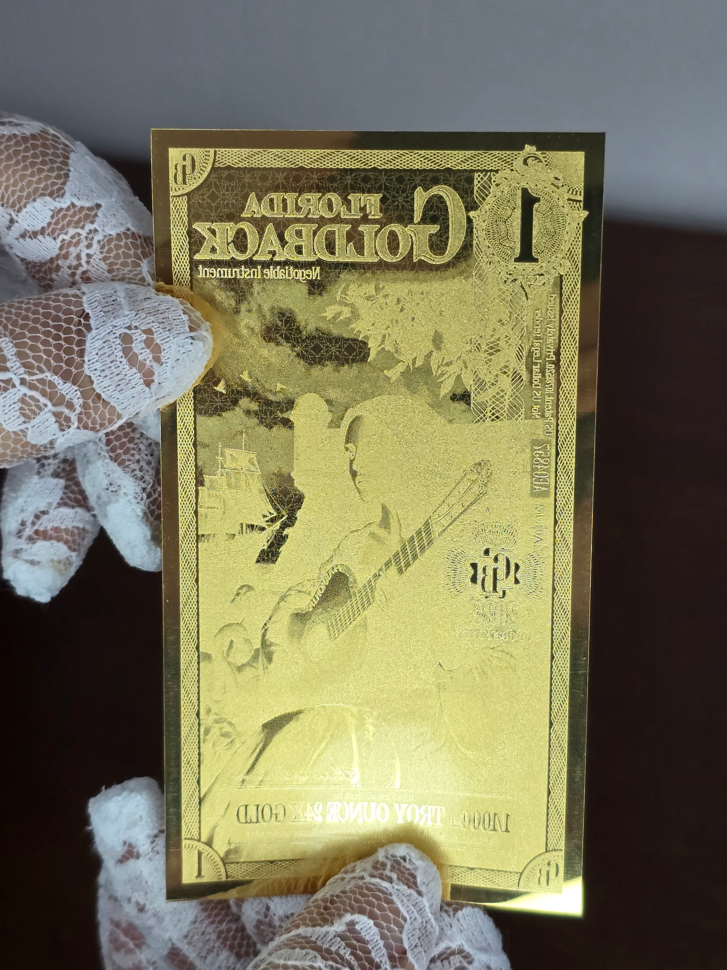 1 Florida Goldback – Banconota in Oro Puro 1/1000 oz