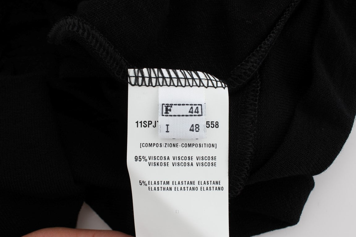 Black Stretch Sleeveless Blouse