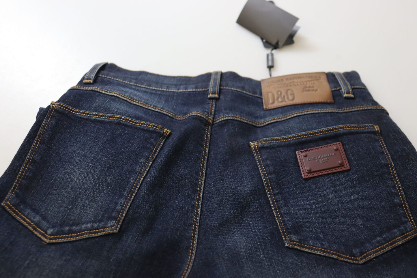 Blue Cotton High Waist Skinny Denim Jeans