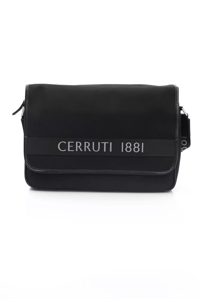 Black Nylon Women Crossbody Bag