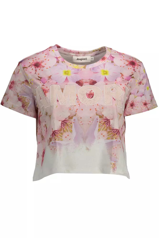 Pink Cotton Tops & T-Shirt