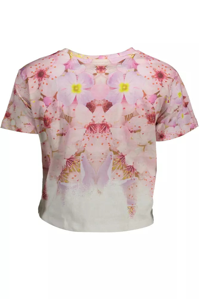 Pink Cotton Tops & T-Shirt