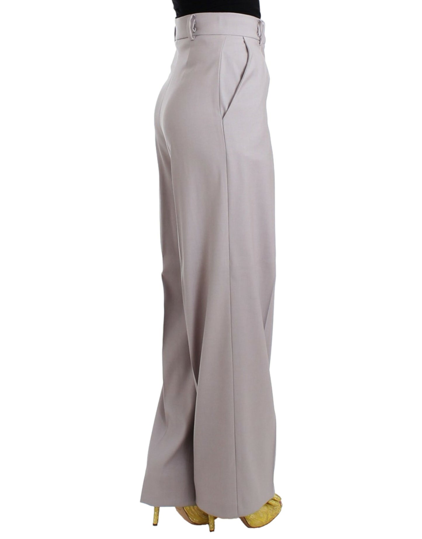 Gray high waist pants