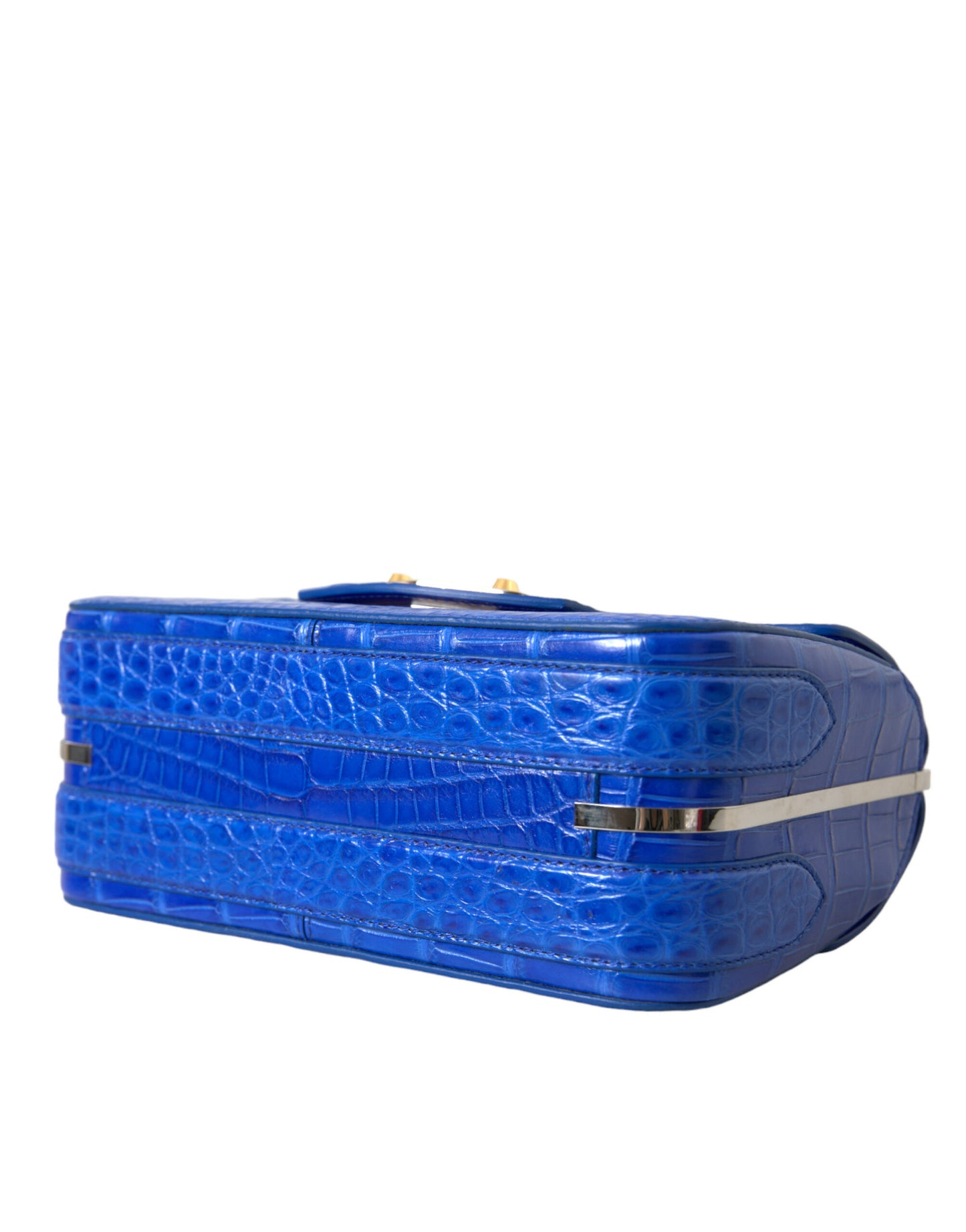 Blue Exotic Leather Neo Classic Purse Shoulder Handbag Bag
