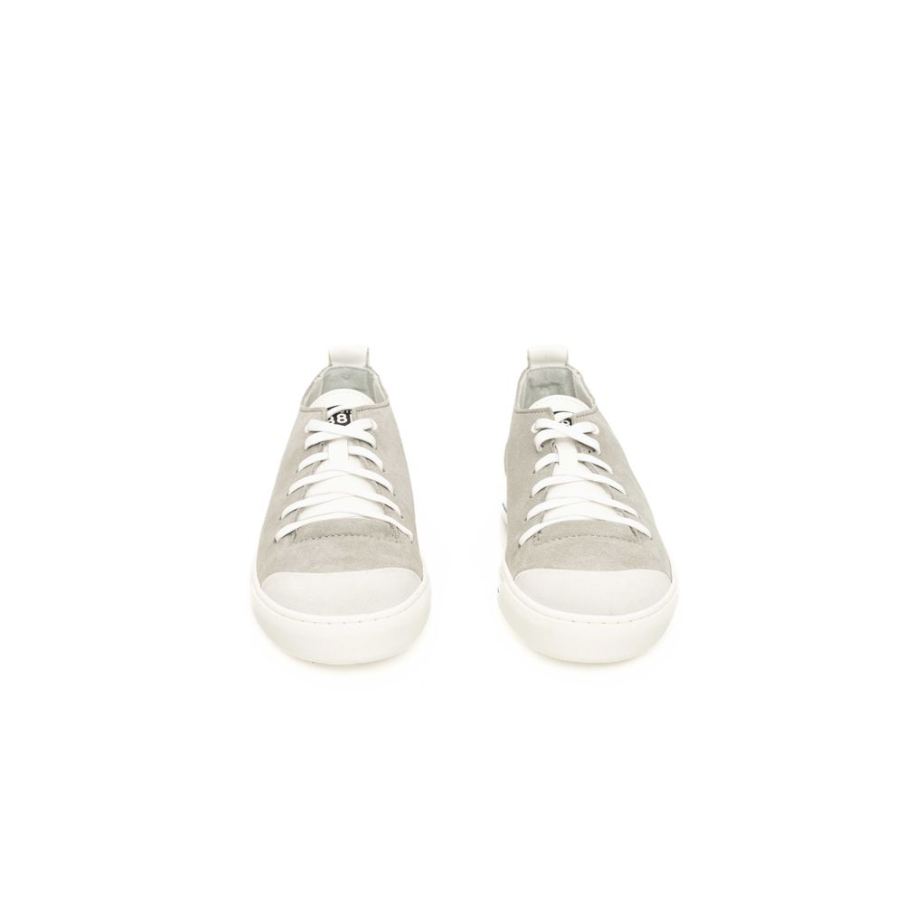 Gray Cowhide Men Sneaker