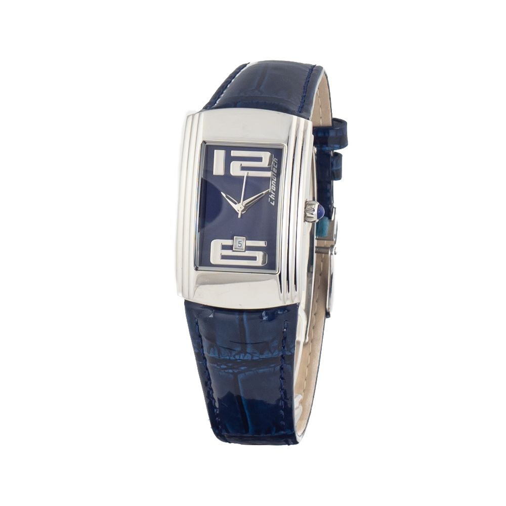 Blue Leather Dress Watch
