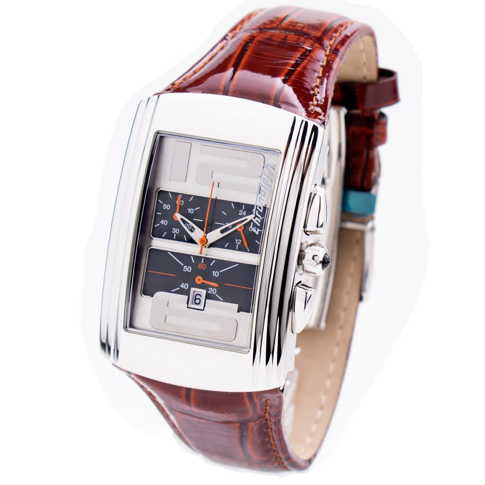 Brown Leather Dress Watch